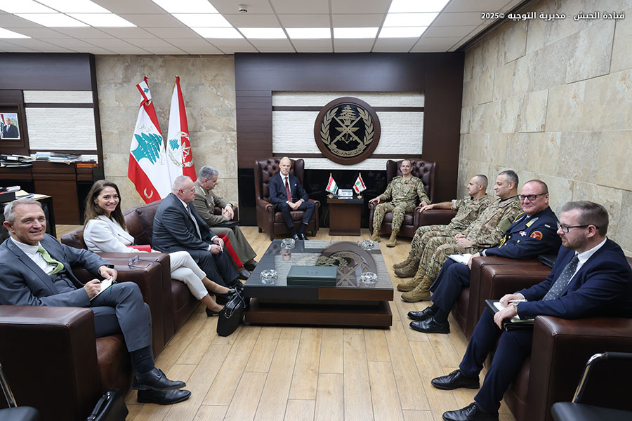 قائد الجيش يستقبل السفير الهنغاري والنائب السعد والمحافظ عبود