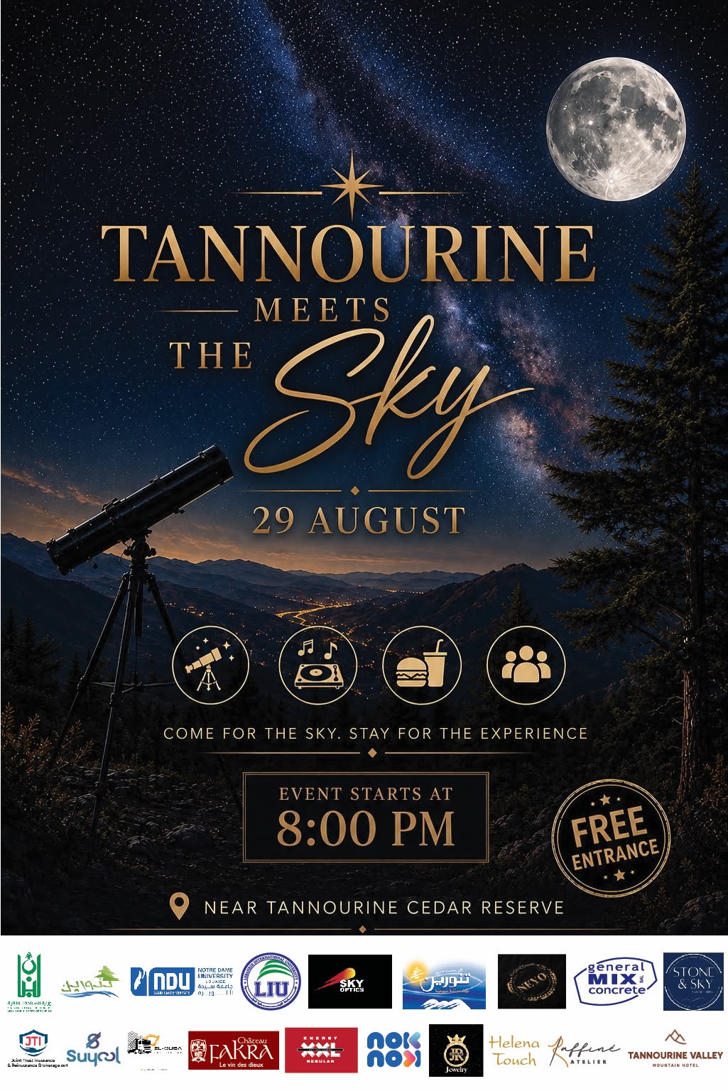 *تنورين تنتظركم لتشاركوها تجربة استثنائية في “Tannourine Meets The Sky”.*